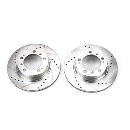PowerStop Rear Evolution Drilled & Slotted Rotors | Porsche Boxster (97-04) (EBR621XPR)