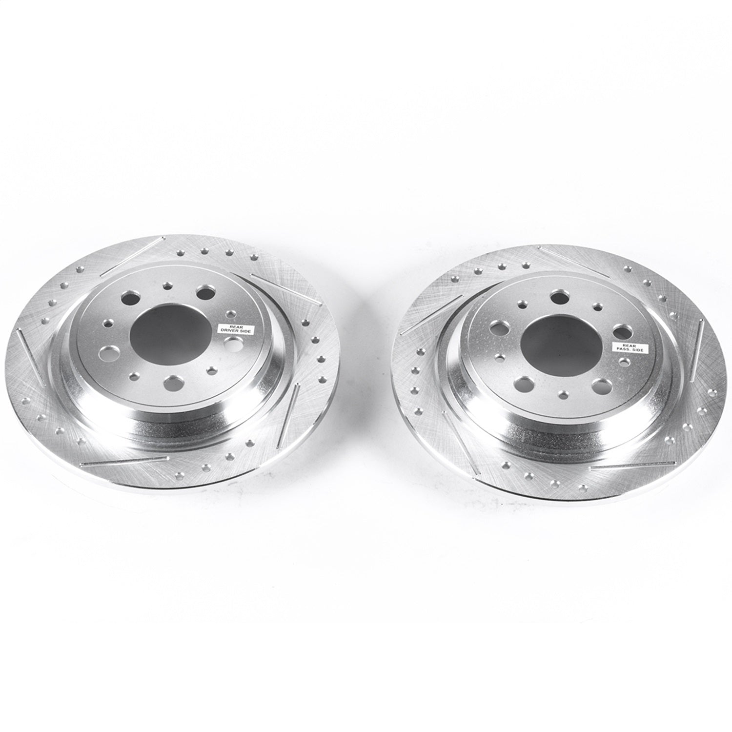 PowerStop Drilled & Slotted Rear Rotors | Volvo S70 (99-00) (EBR624XPR)