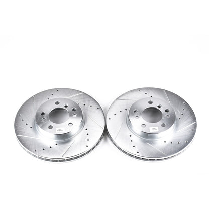 PowerStop Drilled & Slotted Front Rotors | BMW X5 (00-06) (EBR632XPR)