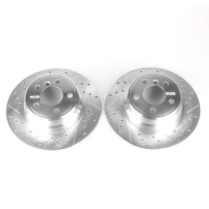 PowerStop Rear Drilled & Slotted Rotors | BMW X5 (00-06) (EBR633XPR)