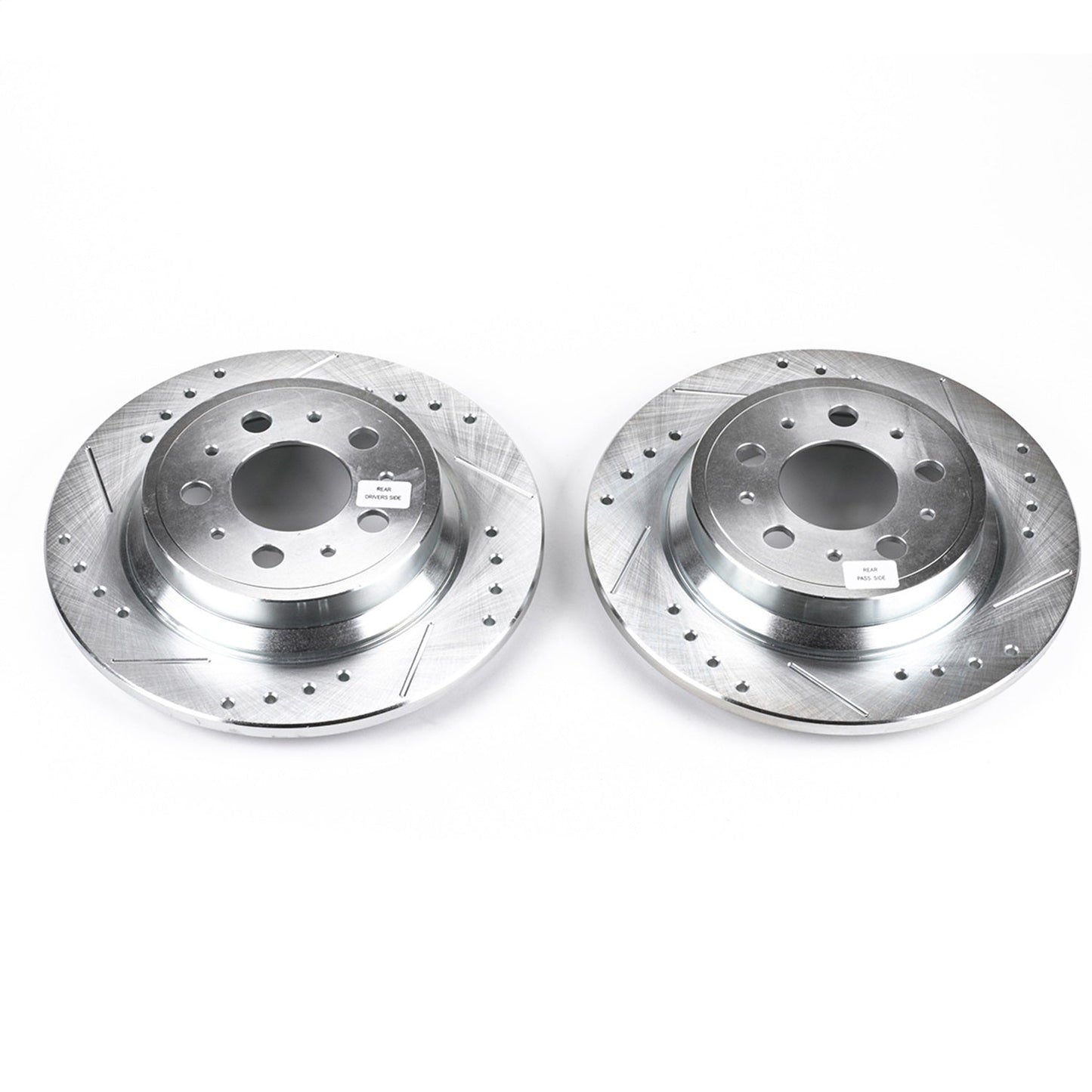 PowerStop Drilled & Slotted Rear Rotors | Volvo S60 (01-09) (EBR634XPR)