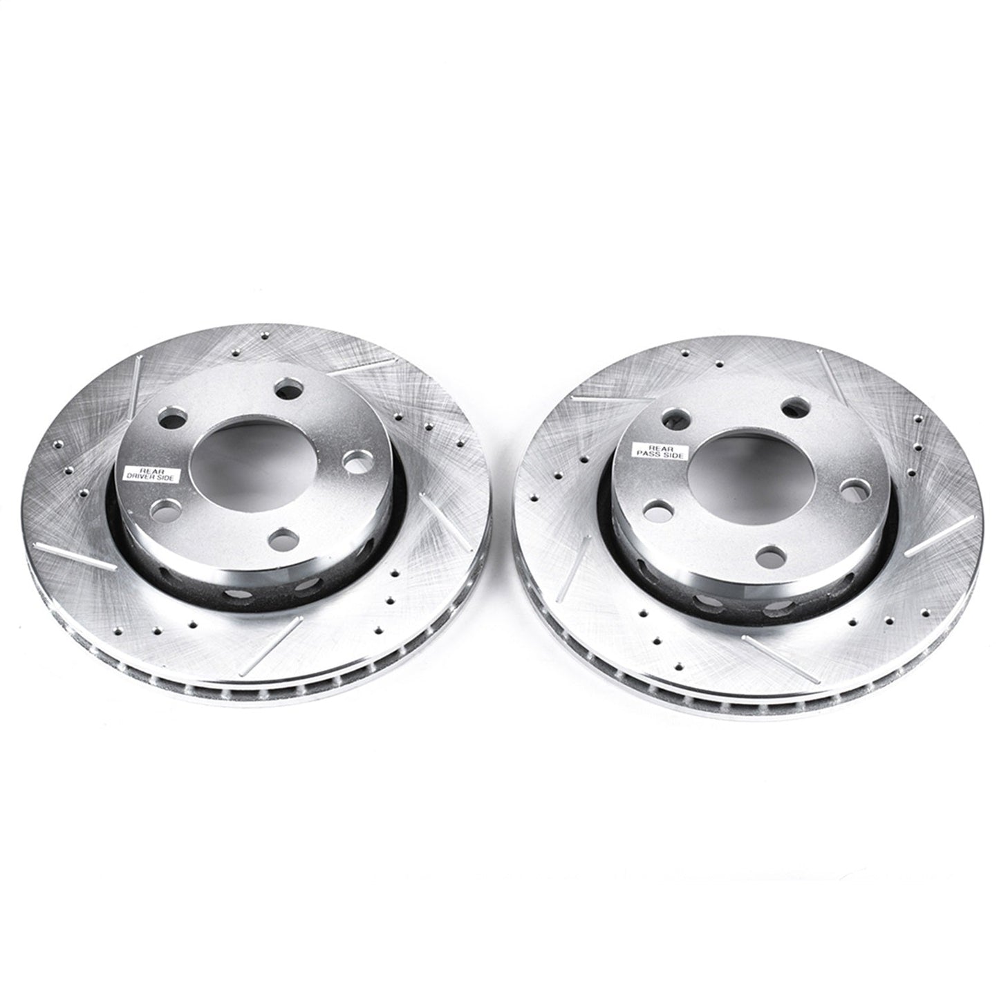 PowerStop Drilled & Slotted Rear Rotors Pair | Audi S4 (00-02) (EBR638XPR)