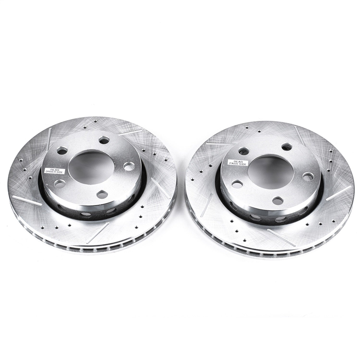 PowerStop Drilled & Slotted Rear Rotors Pair | Audi S4 (00-02) (EBR638XPR)