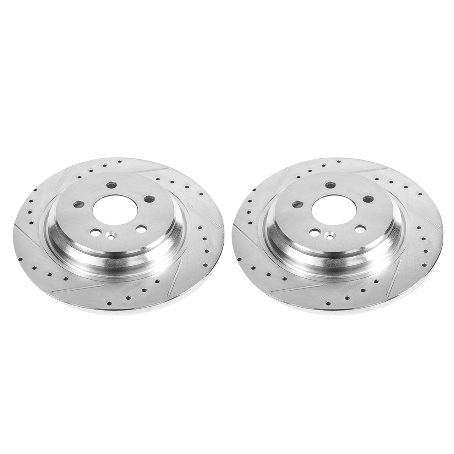 PowerStop Rear Evolution Drilled & Slotted Rotors - Pair | Mercedes-Benz ML55 AMG (00-03) (EBR640XPR)