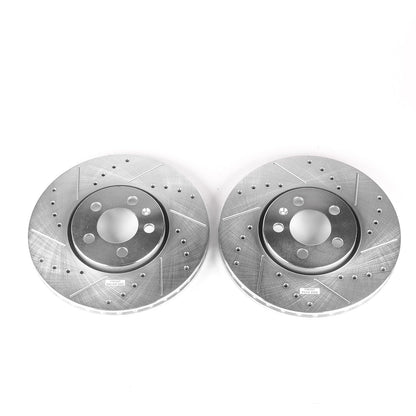 PowerStop Drilled & Slotted Front Rotors | Volkswagen Beetle (99-10) (EBR641XPR)