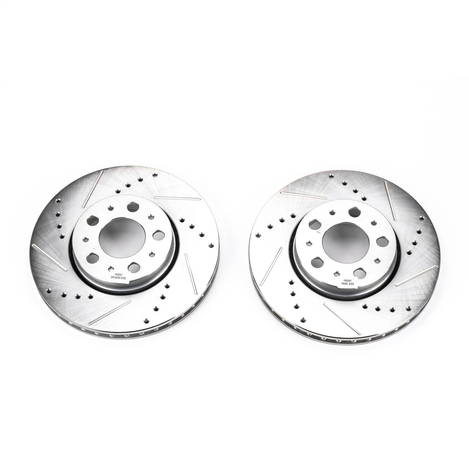 PowerStop Drilled & Slotted Front Rotors | Volvo S60 (01-07) (EBR642XPR)