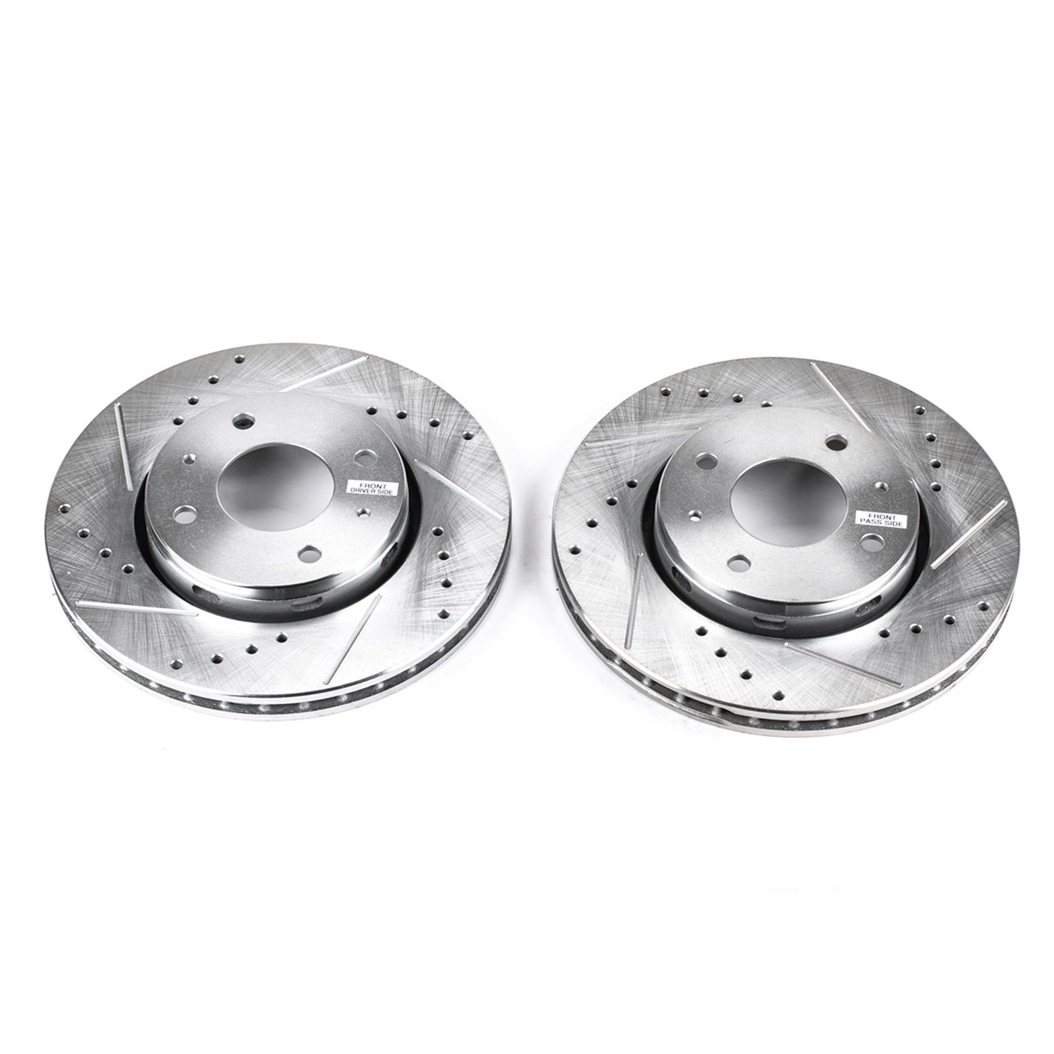 PowerStop Drilled & Slotted Front Rotors | Volvo S40 (00-04) (EBR644XPR)