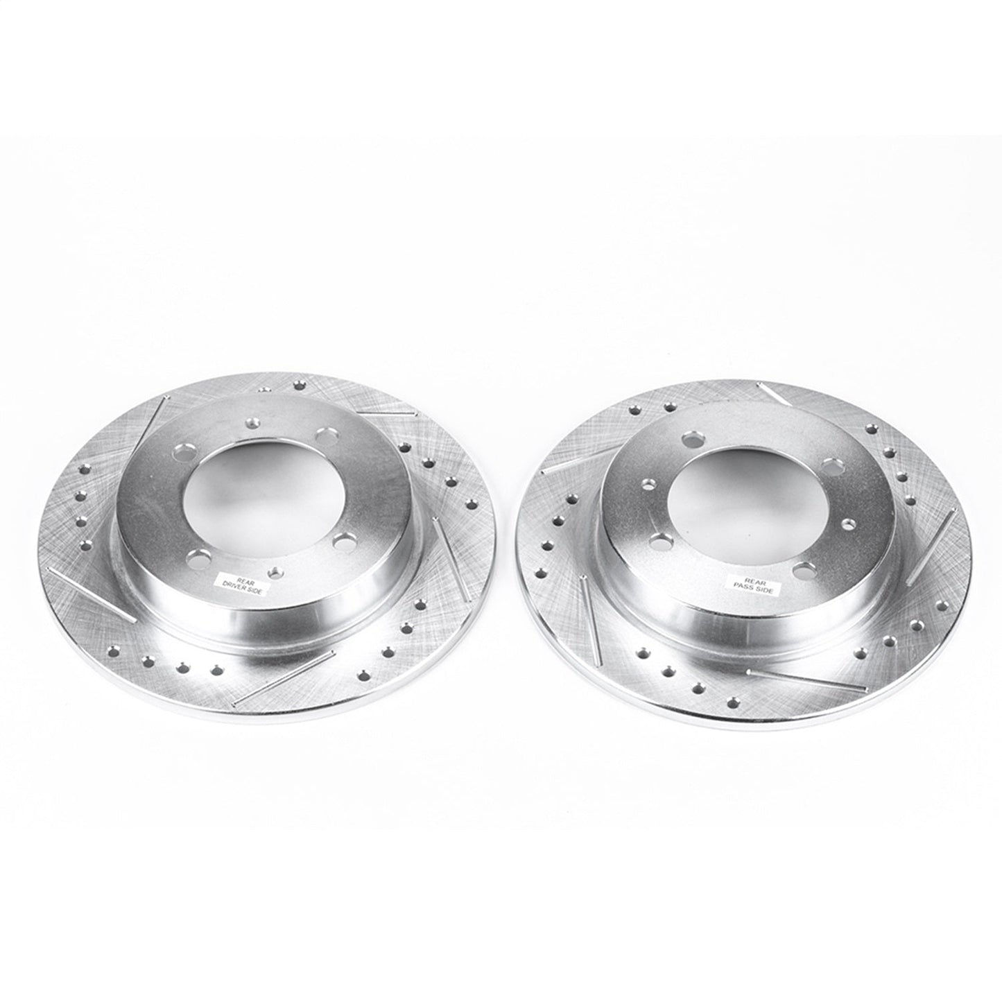 PowerStop Drilled & Slotted Rear Rotors | Volvo S40 (00-04) (EBR645XPR)