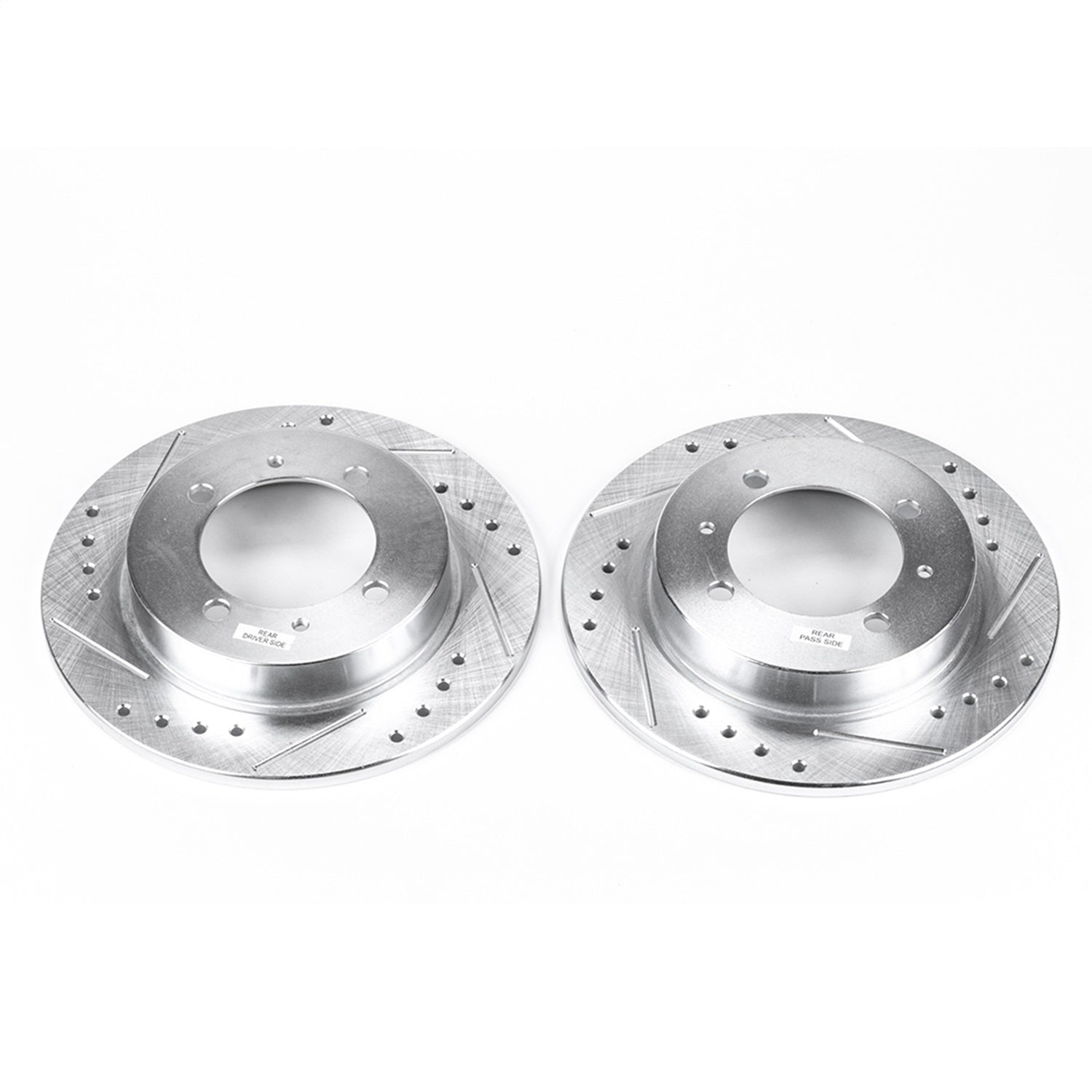PowerStop Drilled & Slotted Rear Rotors | Volvo S40 (00-04) (EBR645XPR)