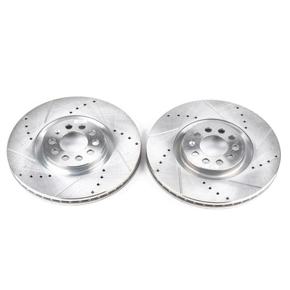 PowerStop Drilled & Slotted Front Evolution Rotors | Audi TT (99-06) (EBR646XPR)