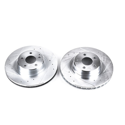 PowerStop Drilled & Slotted Front Rotors | Mercedes-Benz CL500 (99-03) (EBR650XPR)