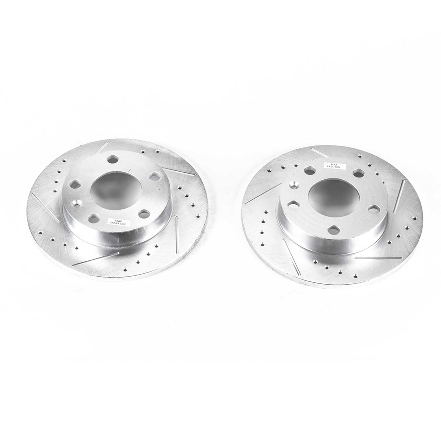 PowerStop Drilled & Slotted Rear Rotors | Audi A4 (02-06) (EBR655XPR)