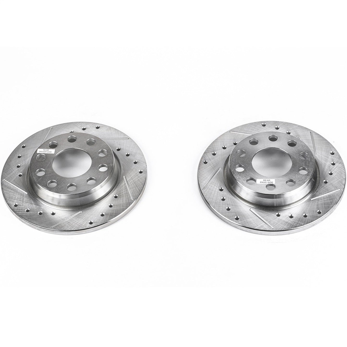 PowerStop Drilled & Slotted Rear Rotors - Pair | Audi A4 (02-06) (EBR656XPR)