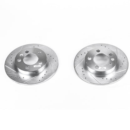 PowerStop Rear Evolution Drilled & Slotted Rotors | Audi TT Quattro (00-06) (EBR657XPR)