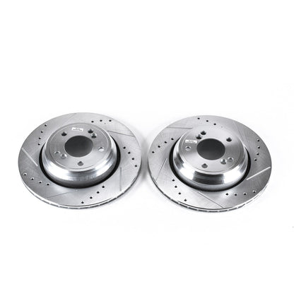 PowerStop Drilled & Slotted Rear Rotors | BMW M3 (01-06) (EBR666XPR)