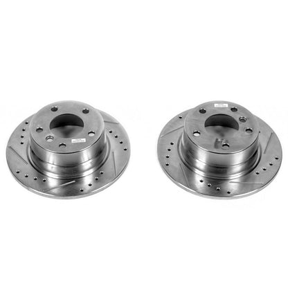PowerStop Drilled & Slotted Rear Rotors Pair | BMW Z4 (03-05) (EBR669XPR)