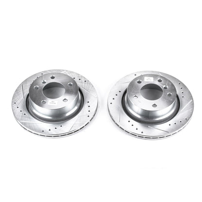 PowerStop Rear Evolution Drilled & Slotted Rotors - Pair | BMW Z4 (03-08) (EBR670XPR)