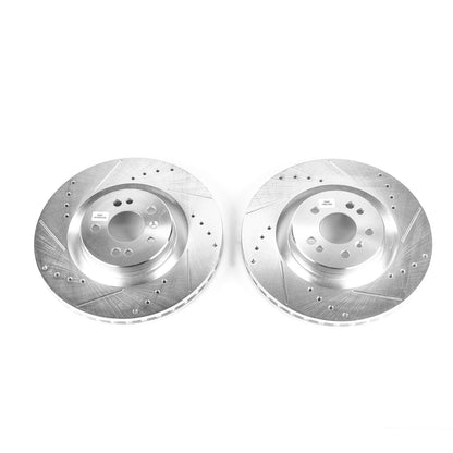 PowerStop Drilled & Slotted Front Rotors | Mercedes-Benz G55 AMG (05-06) (EBR674XPR)