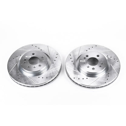 PowerStop Drilled & Slotted Front Rotors | Mercedes-Benz ML320 (07-09) (EBR676XPR)