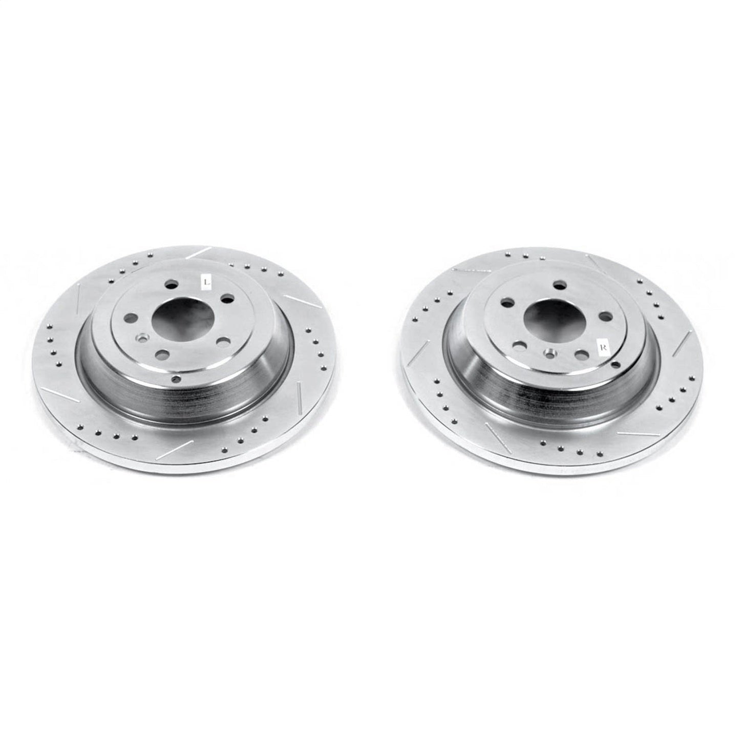 PowerStop Rear Drilled & Slotted Rotors | Mercedes-Benz ML320 (07-09) (EBR677XPR)