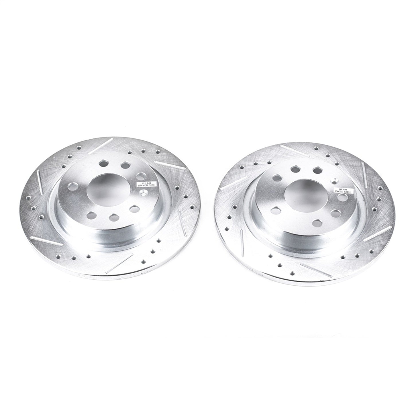 PowerStop Drilled & Slotted Rear Rotors | Saab 9-3 (03-11) (EBR679XPR)
