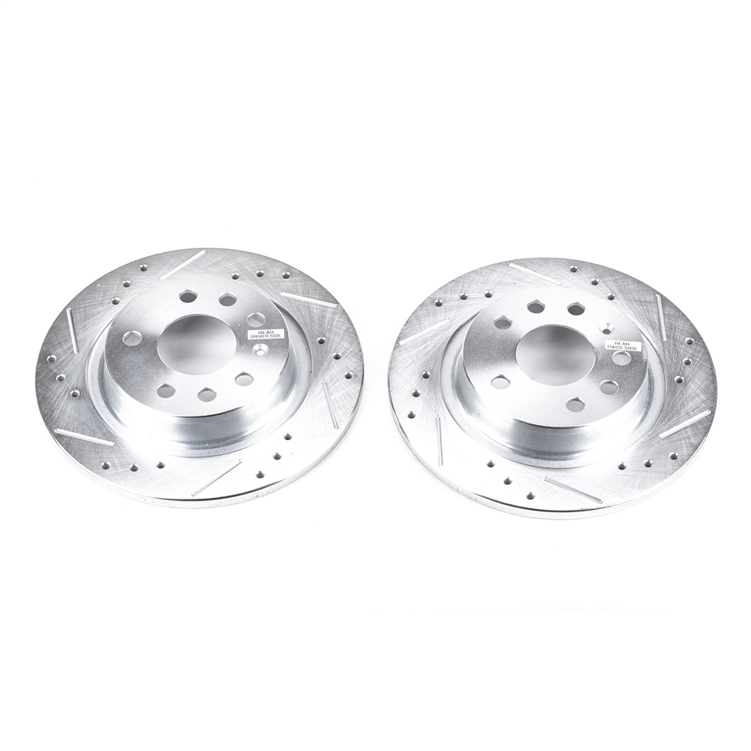PowerStop Drilled & Slotted Rear Rotors | Saab 9-3 (03-11) (EBR679XPR)