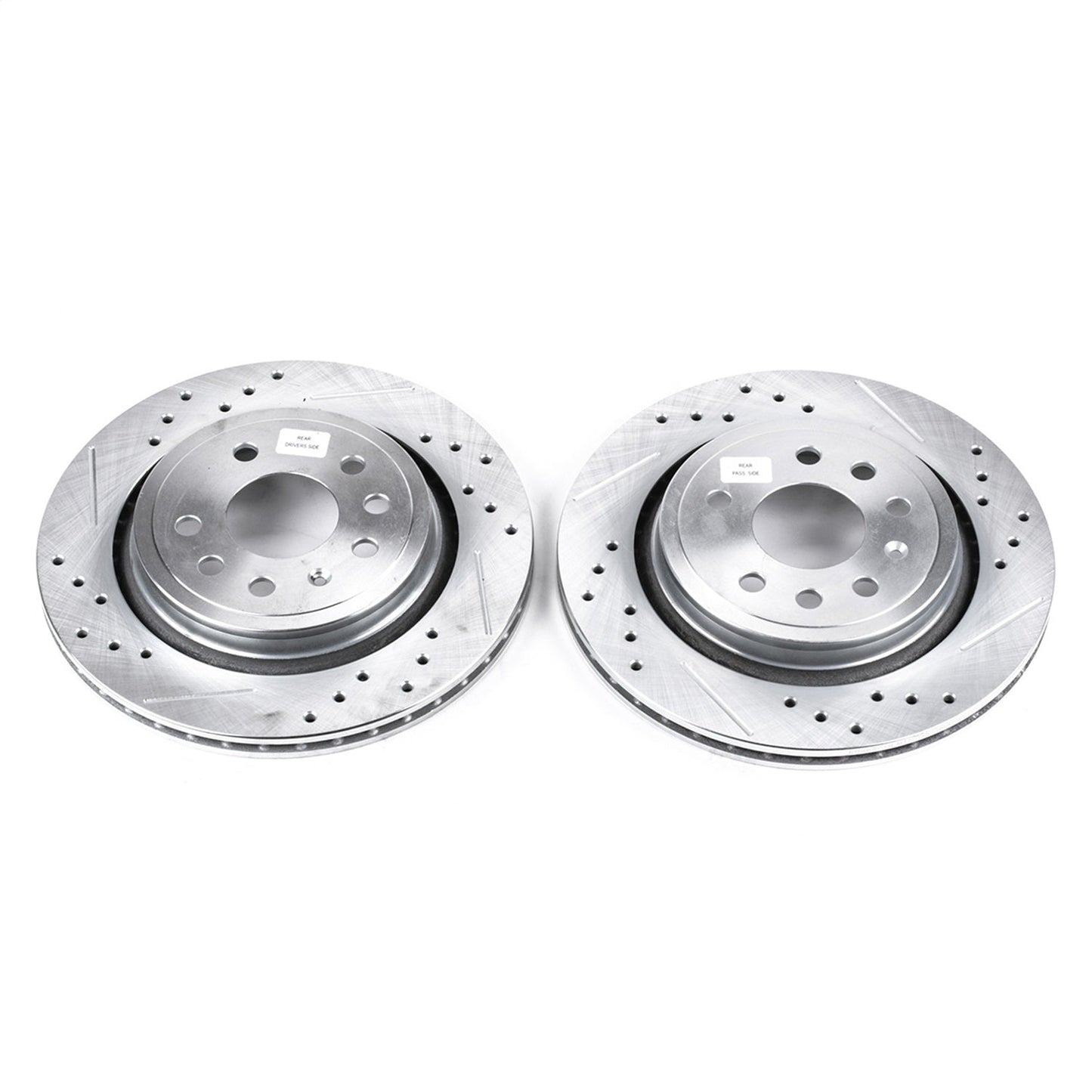 PowerStop Drilled & Slotted Rear Rotors | Saab 9-3 (03-11) (EBR680XPR)