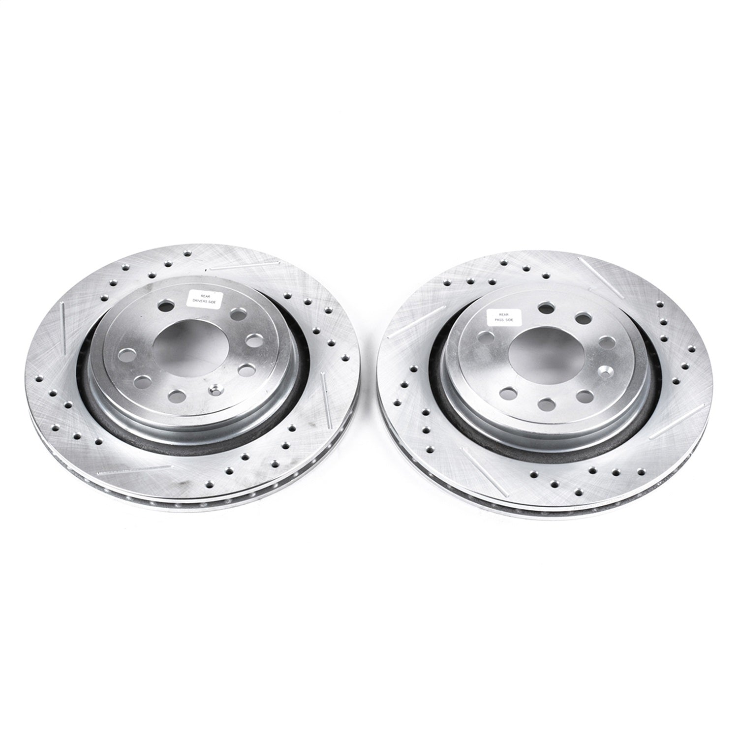 PowerStop Drilled & Slotted Rear Rotors | Saab 9-3 (03-11) (EBR680XPR)