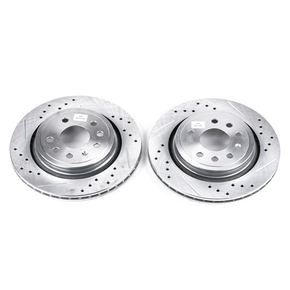 PowerStop Drilled & Slotted Rear Rotors | Saab 9-3 (03-11) (EBR680XPR)
