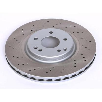 PowerStop Front Semi Coated Rotor | Mercedes-Benz C230 (03-07) (EBR682SCR)