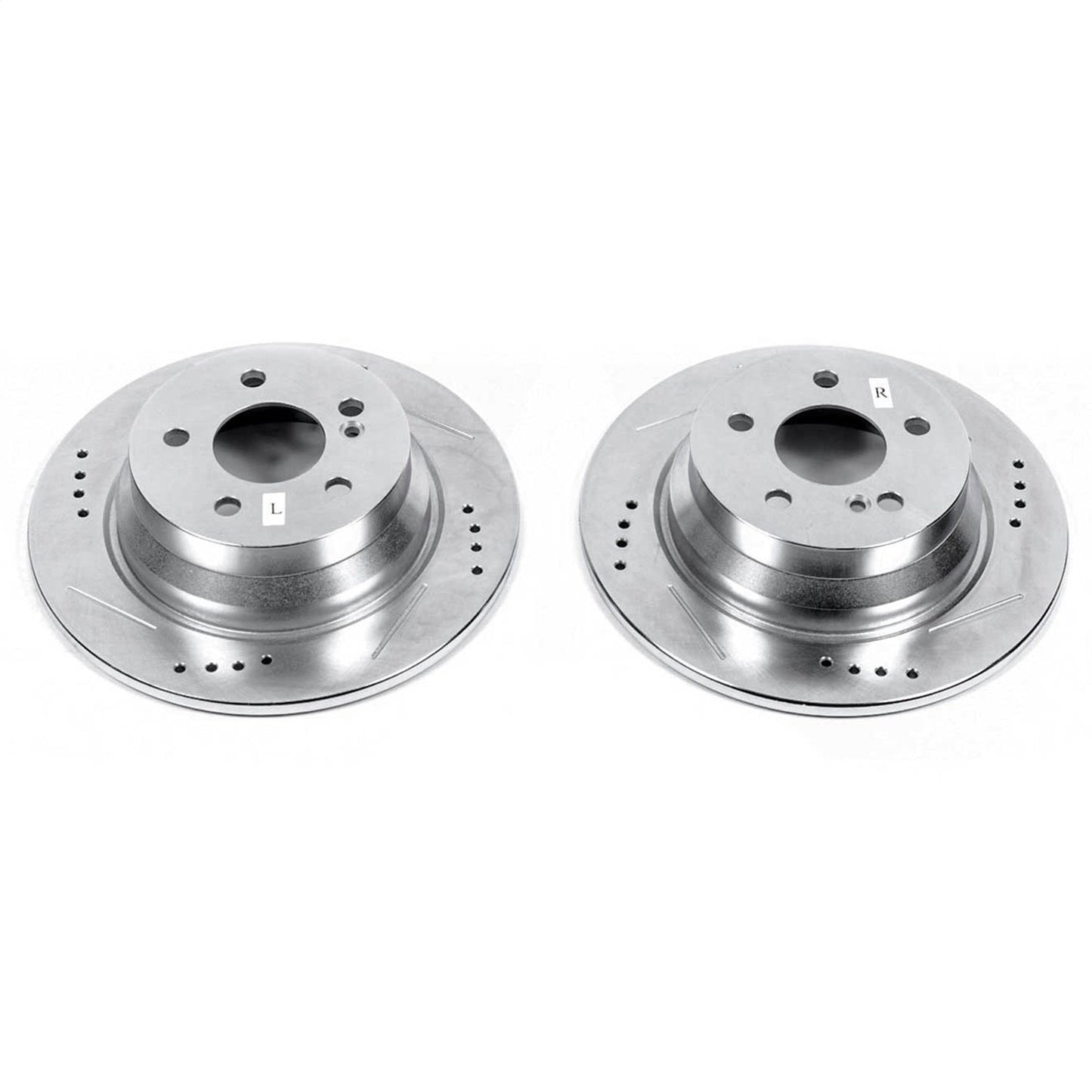 PowerStop Rear Evolution Drilled & Slotted Rotors - Pair | Mercedes-Benz E250 (14-16) (EBR685XPR)