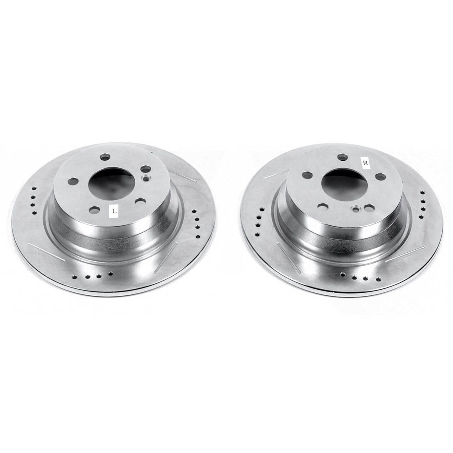 PowerStop Rear Evolution Drilled & Slotted Rotors - Pair | Mercedes-Benz E250 (14-16) (EBR685XPR)