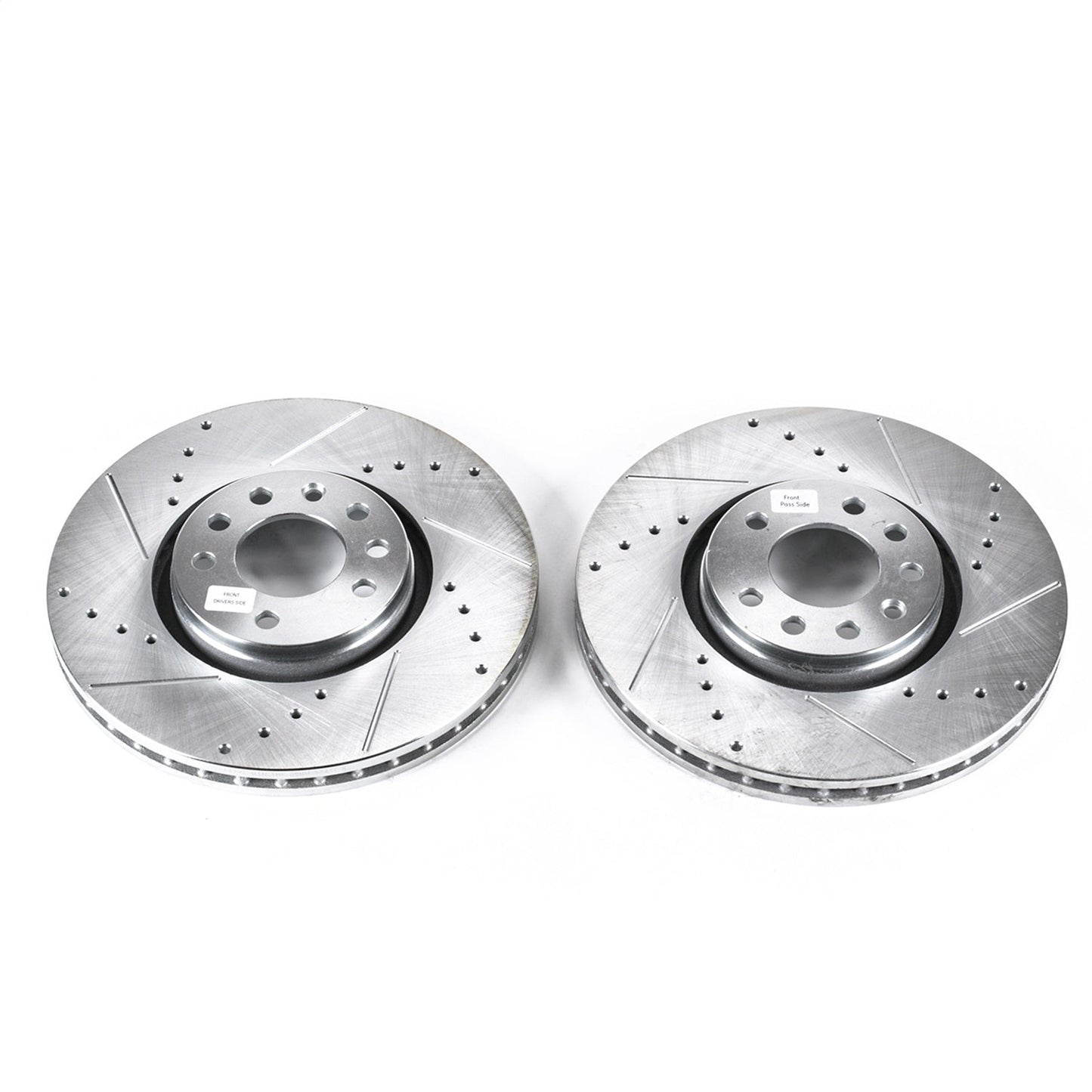 PowerStop Drilled & Slotted Front Rotors | Saab 9-3 (06-11) (EBR687XPR)