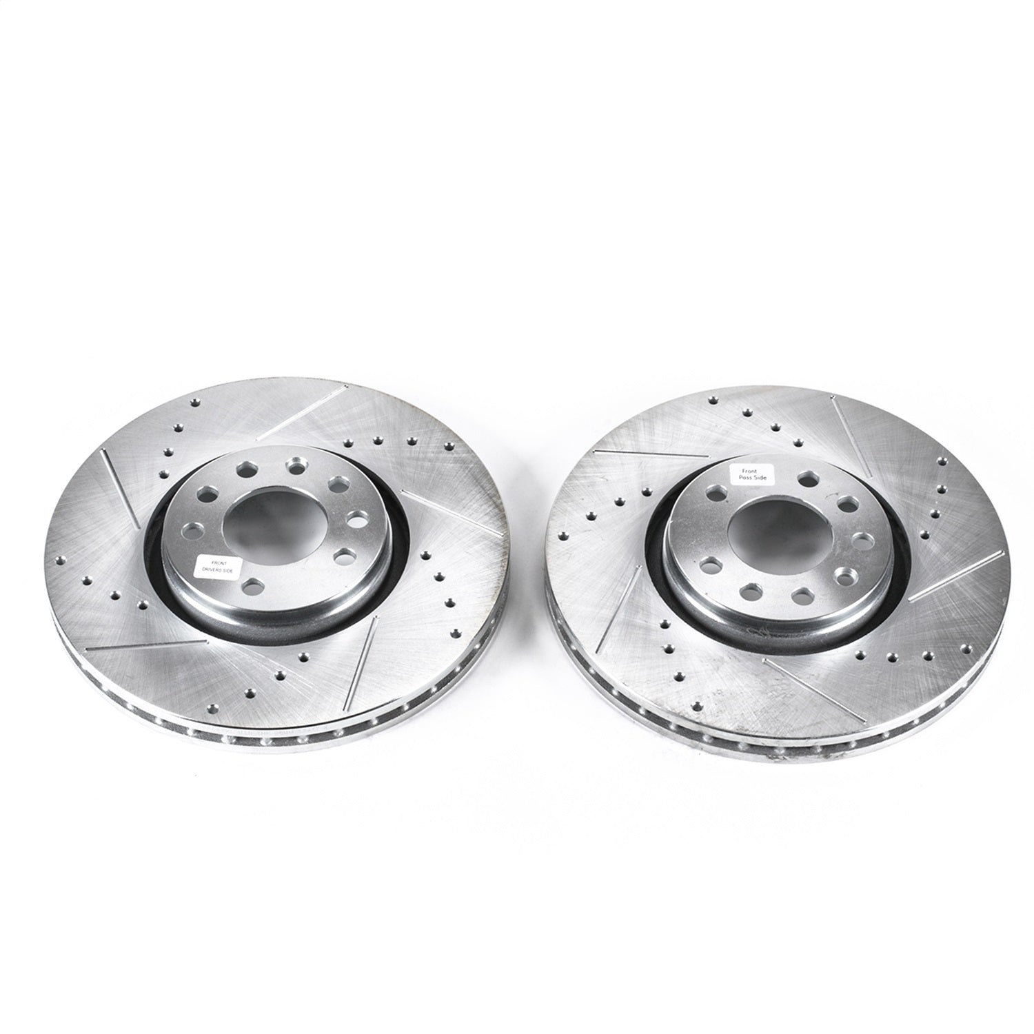 PowerStop Drilled & Slotted Front Rotors | Saab 9-3 (06-11) (EBR687XPR)