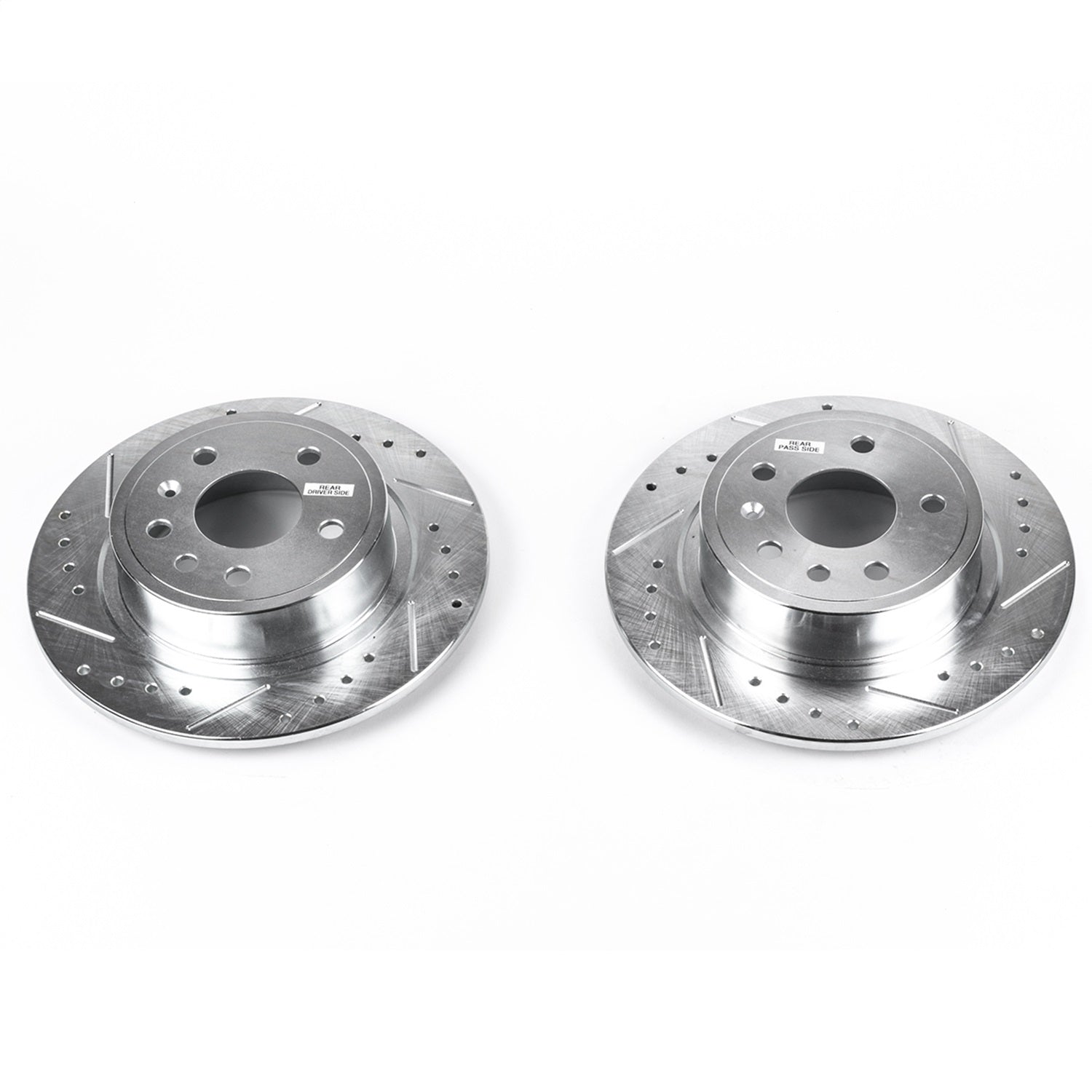 PowerStop Drilled & Slotted Rear Rotors | Saab 9-5 (99-10) (EBR693XPR)