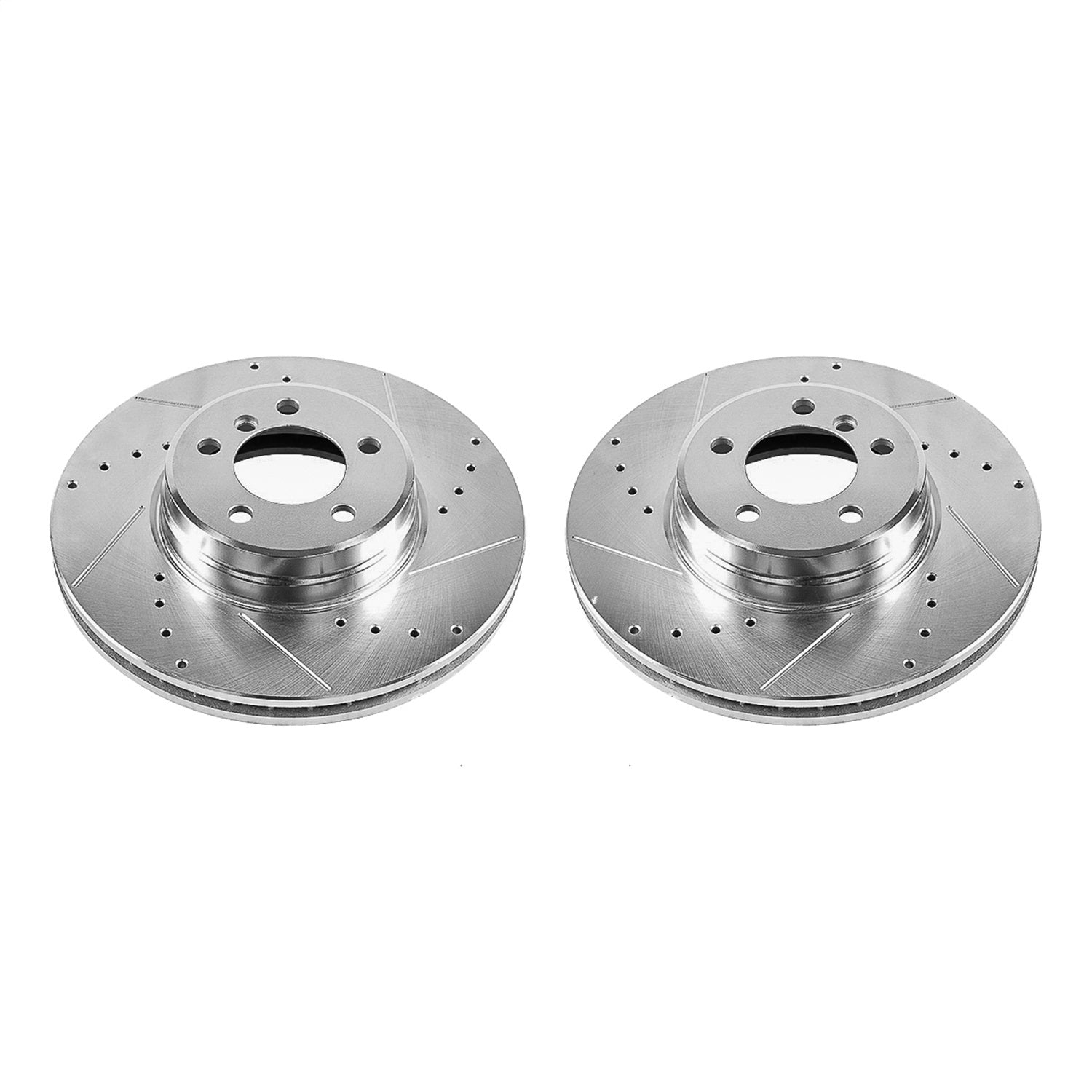 PowerStop Front Evolution Drilled & Slotted Rotors - Pair | Land Rover Range Rover (03-05) (EBR695XPR)