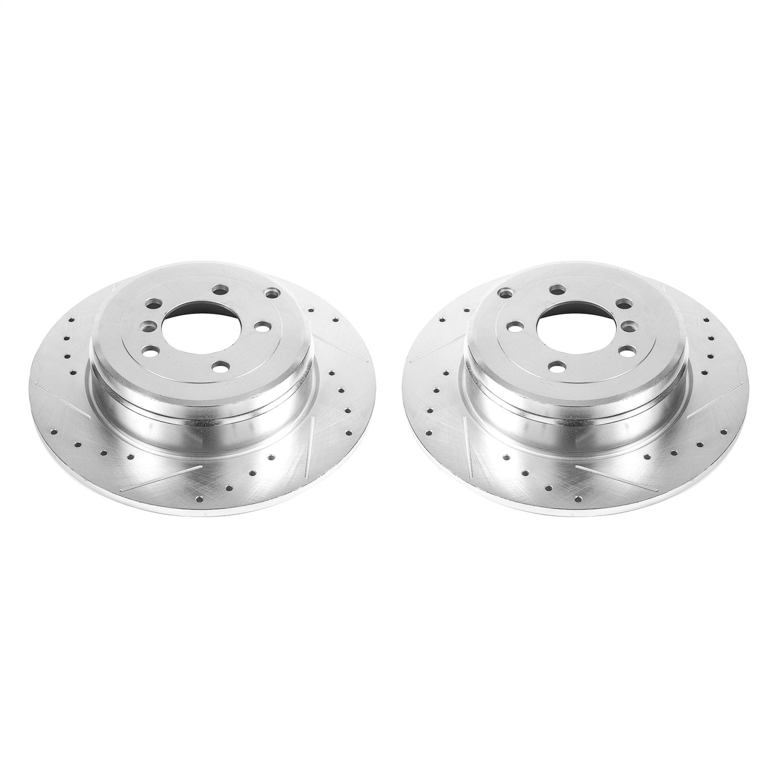 PowerStop Rear Evolution Drilled & Slotted Rotors - Pair | Land Rover Range Rover (03-05) (EBR696XPR)