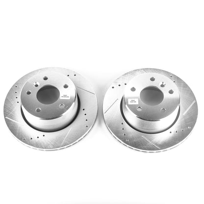 PowerStop Drilled & Slotted Front Rotors | Land Rover Discovery (99-04) (EBR698XPR)