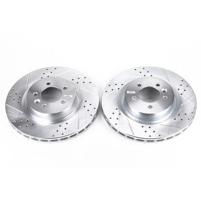 PowerStop Drilled & Slotted Front Rotors | Land Rover Discovery (17) (EBR811XPR)