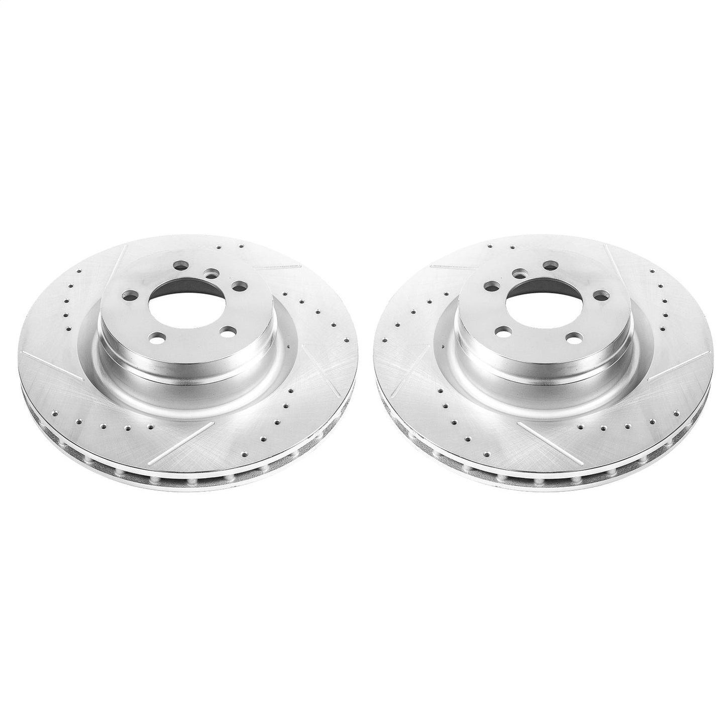 PowerStop Drilled & Slotted Front Evolution Rotors | Land Rover Range Rover (06-12) (EBR815XPR)