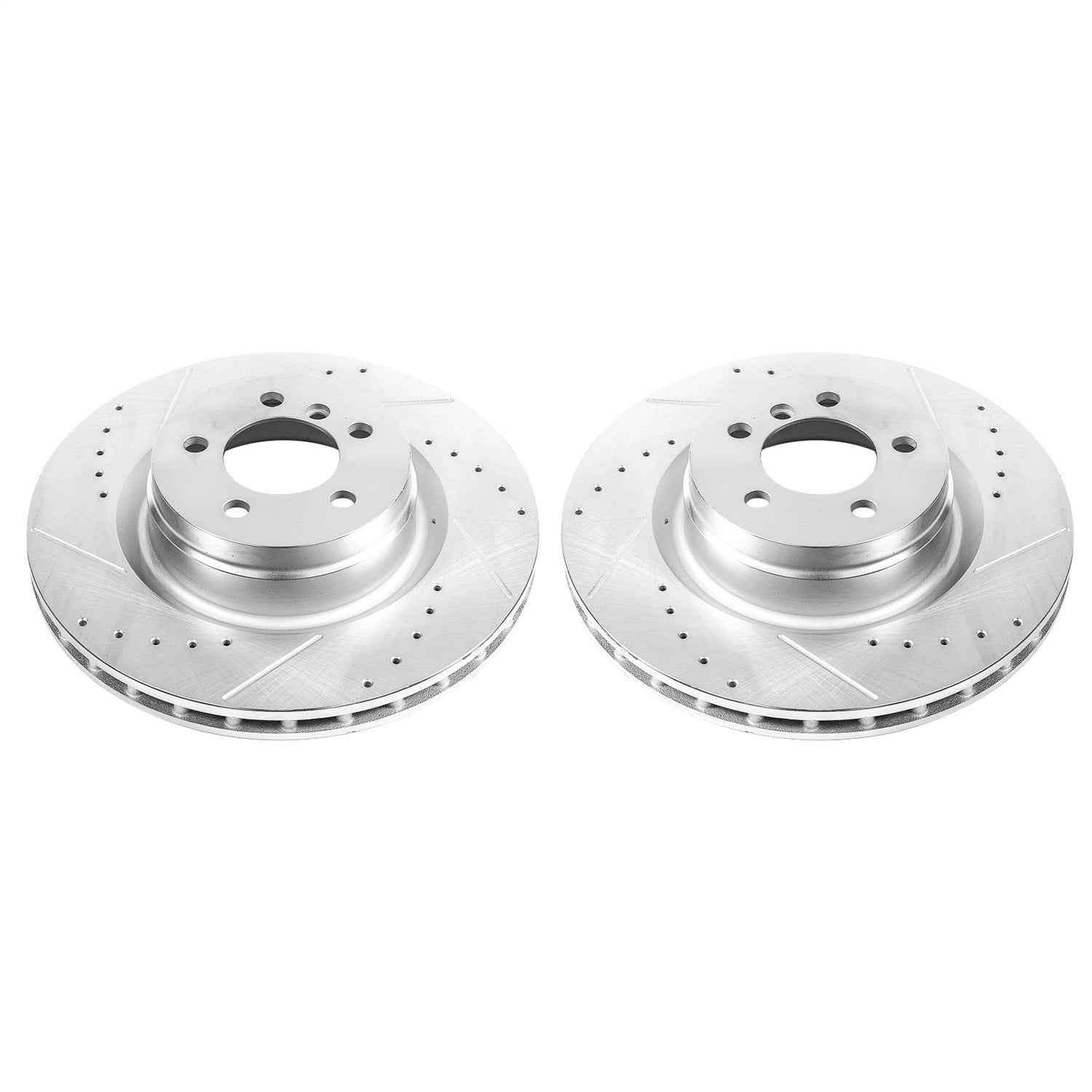 PowerStop Drilled & Slotted Front Evolution Rotors | Land Rover Range Rover (06-12) (EBR815XPR)