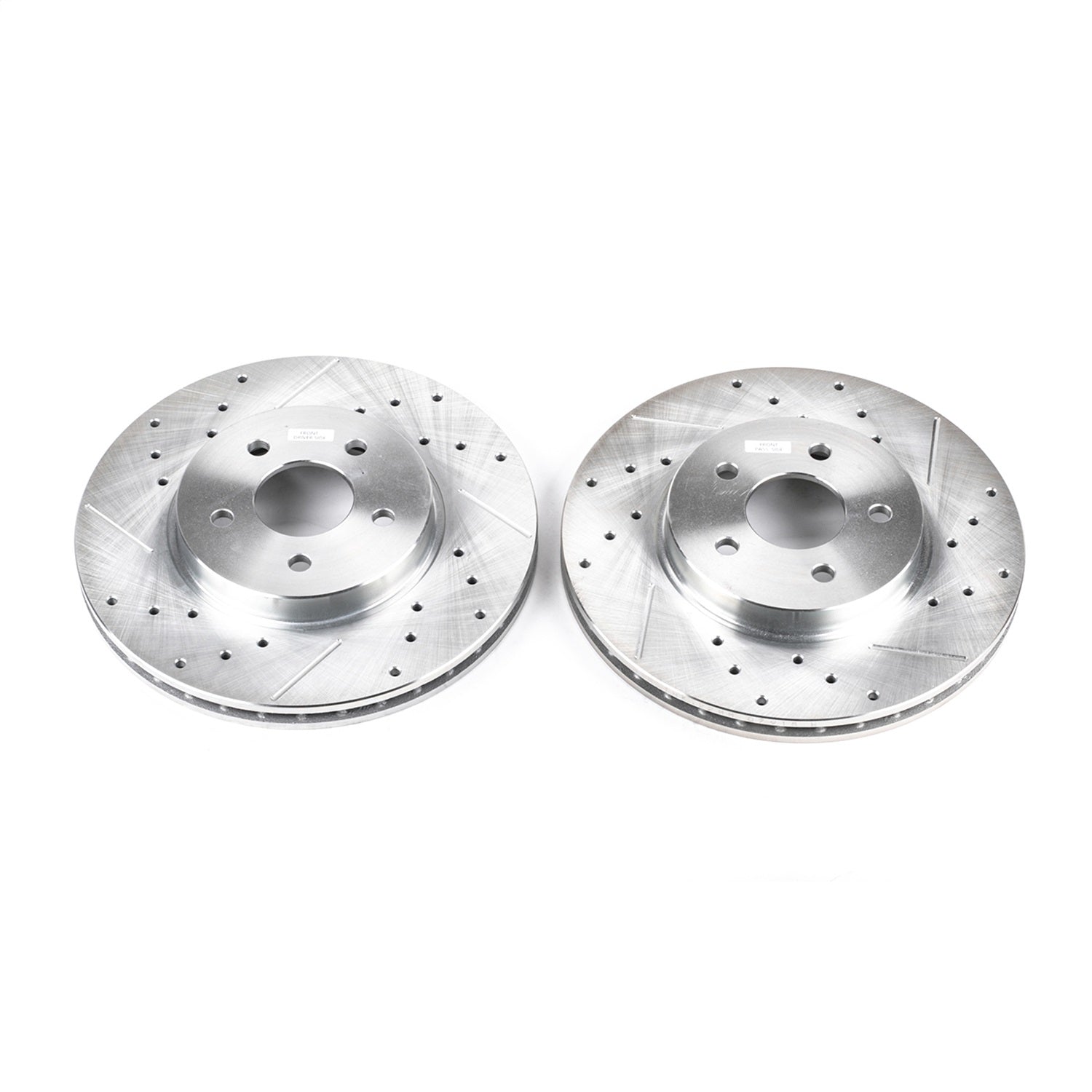 PowerStop Drilled & Slotted Front Evolution Rotors | Jaguar X-Type (02-08) (EBR816XPR)