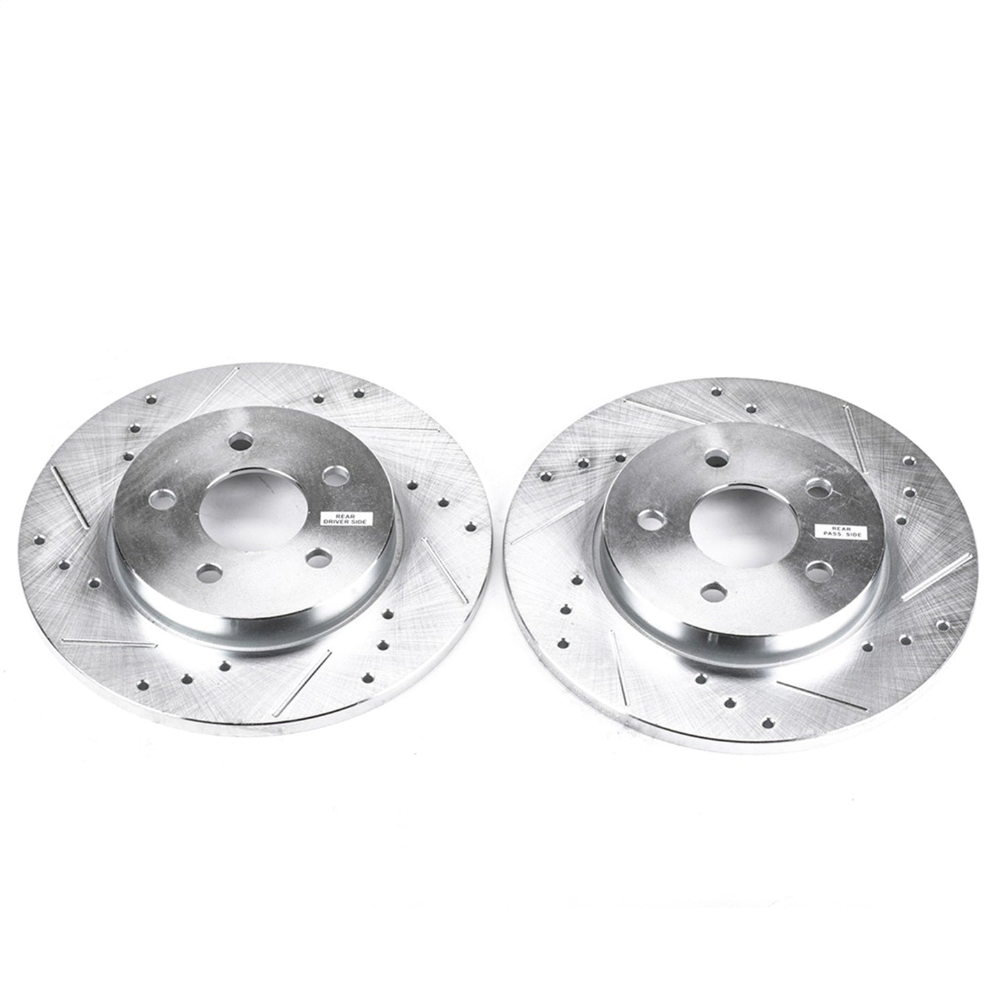 PowerStop Rear Evolution Drilled & Slotted Rotors - Pair | Jaguar X-Type (02-08) (EBR817XPR)