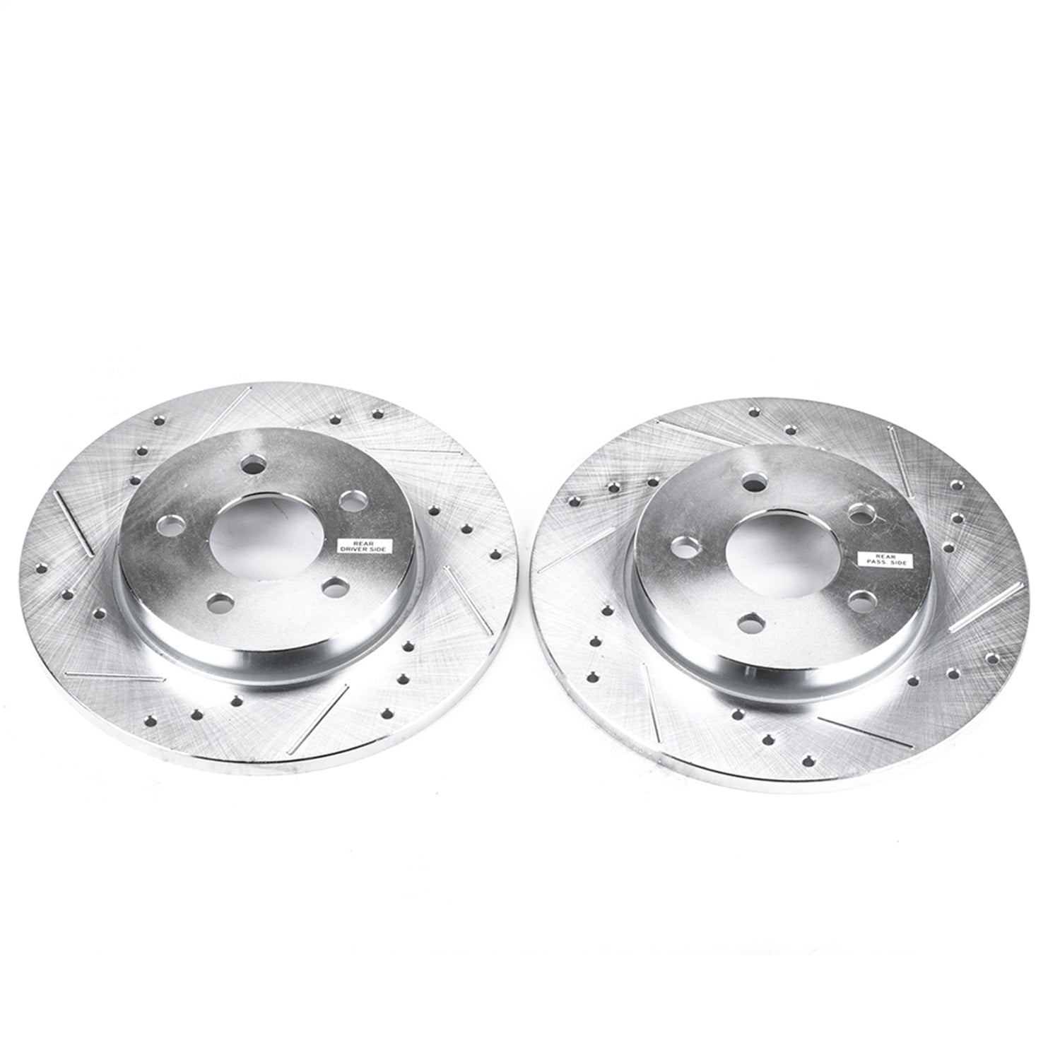PowerStop Rear Evolution Drilled & Slotted Rotors - Pair | Jaguar X-Type (02-08) (EBR817XPR)