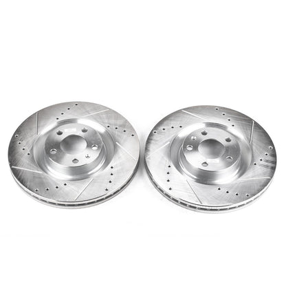 PowerStop Drilled & Slotted Front Rotors | Audi S4 (04-09) (EBR821XPR)