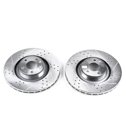 PowerStop Drilled & Slotted Front Evolution Rotors | Audi A6 Quattro (05-11) (EBR828XPR)
