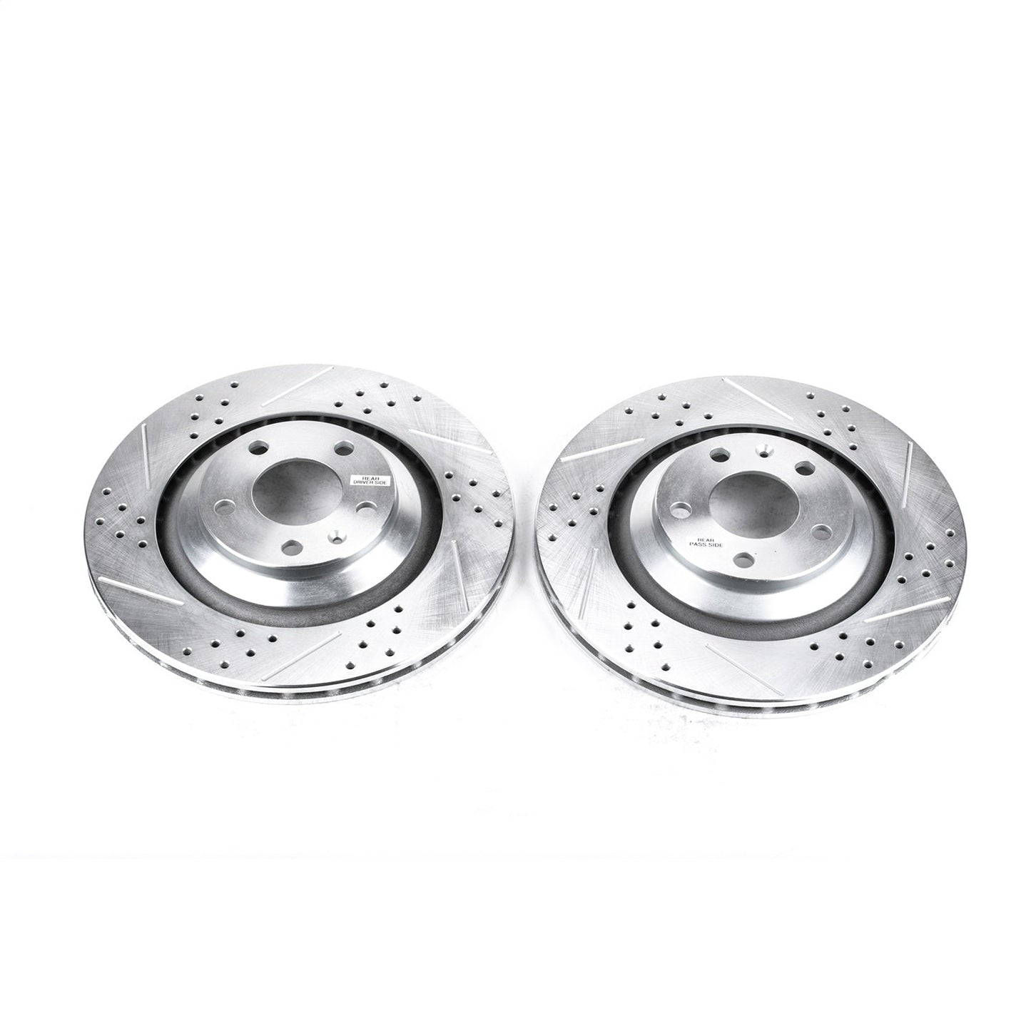 PowerStop Drilled & Slotted Rear Rotors | Audi A6 Quattro (05-11) (EBR829XPR)