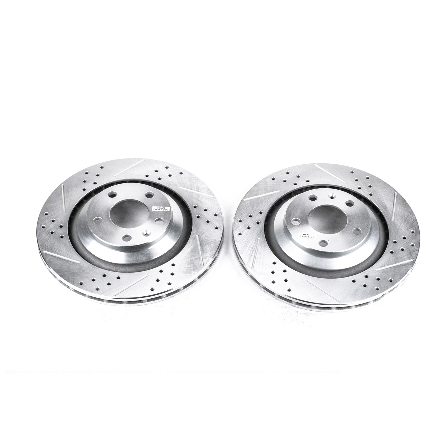 PowerStop Drilled & Slotted Rear Rotors | Audi A6 Quattro (05-11) (EBR829XPR)