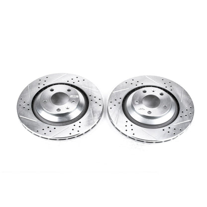 PowerStop Drilled & Slotted Rear Rotors | Audi A6 Quattro (05-11) (EBR829XPR)