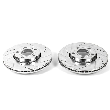 PowerStop Drilled & Slotted Front Rotors - Pair | Audi A4 (05) (EBR833XPR)